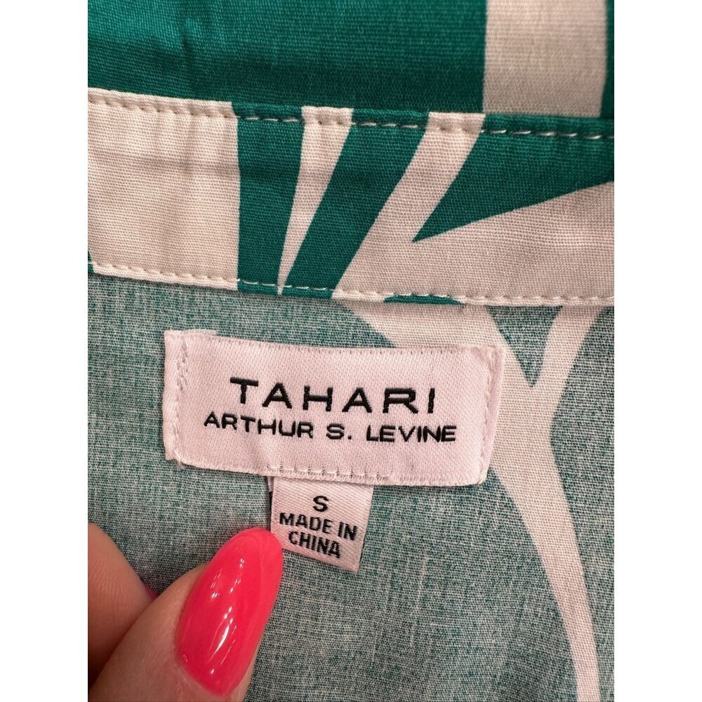 HTF EUC Tahari Arthur S. Levine 2016 Resort Work to weekend botanical Midi Dress - Picture 7 of 9
